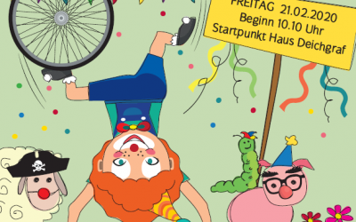 “DER SÜDPARK DREHT AM RAD”- Karnevalsumzug im Südpark