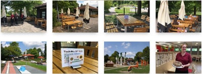 Cafe-Südpark-Gallerie Fotos vom Café Südpark mit Innen- und Außenbereich